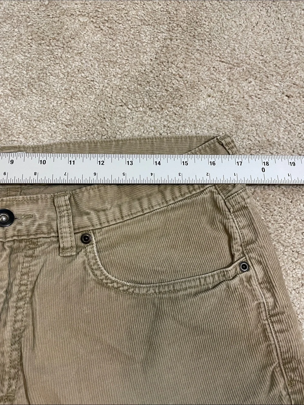 J. Crew Men's Tan Corduroy Flat-Front Shorts